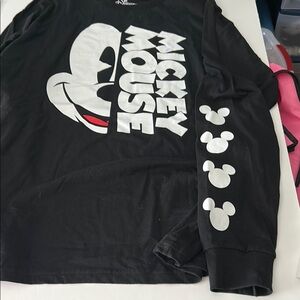 HP🎊Disney Black and White Mickey Mouse Long Sleeve Tee